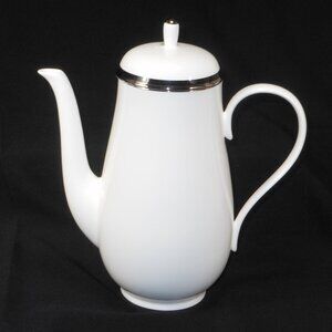 rare bone china coffee pot. Mikasa CAE12 NOIR PLATINUM